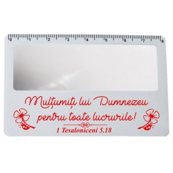Card cu rigla si lupa, Multumiti lui Dumnezeu...